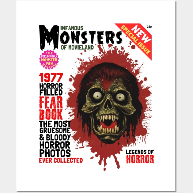 Pulp Horror magazine cover Wall Art by Teessential